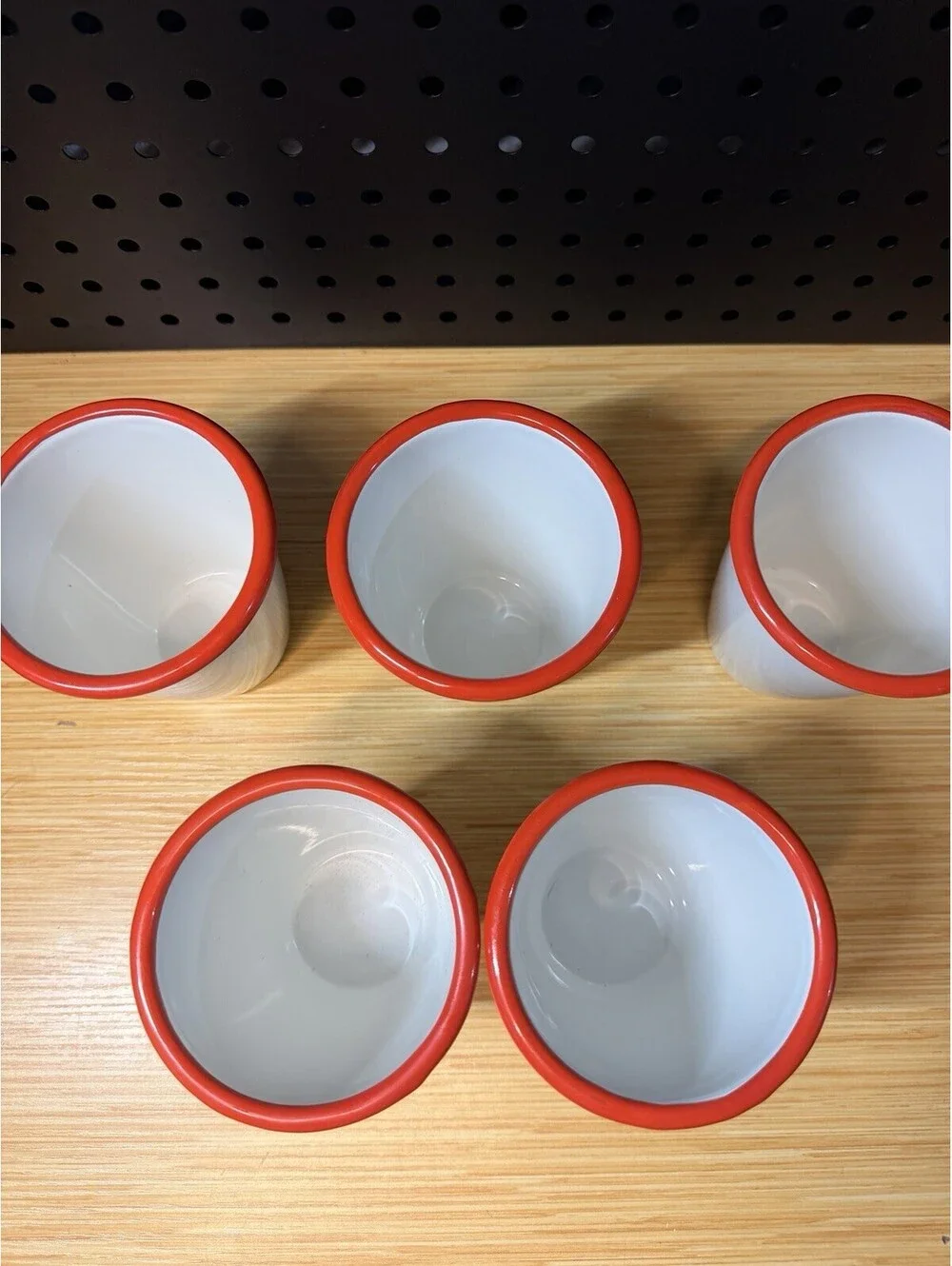 Hearth & Hand Magnolia Porcelain Enamelware Tumblers 6 Cups Camping Glamping